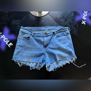 Mid-Rise Cutoff Shorts